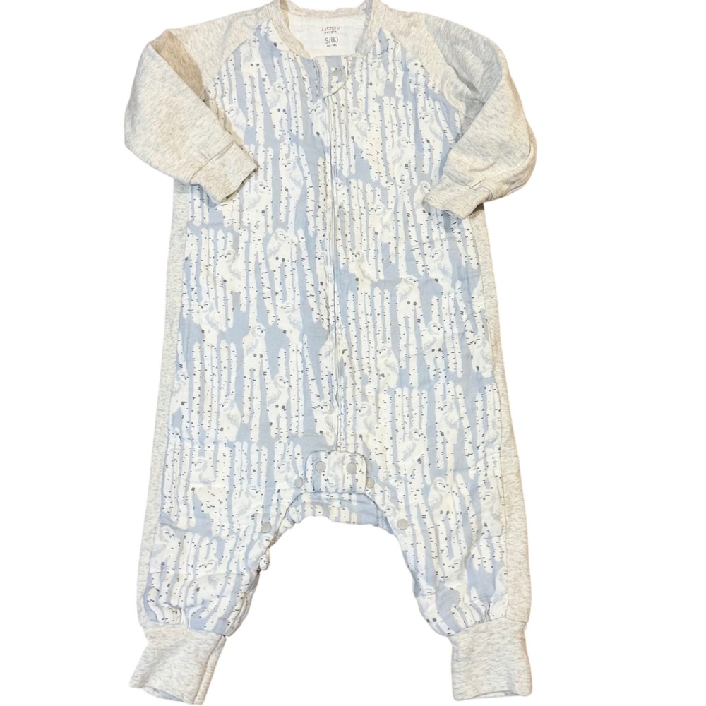 Nest Designs Sleep Suit Kids 6m-18m Blue Good 1.0 TOG Bird Owl Wearable Blanket